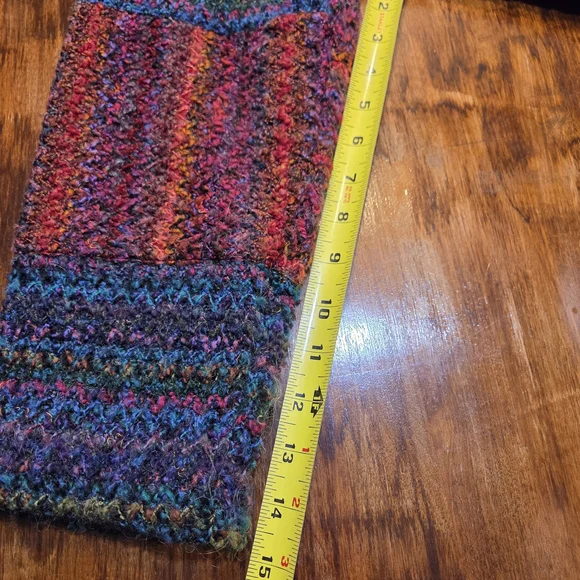 Koret City Blues vintage woven patchwork jacket sz women's Large - Picture 5 of 6